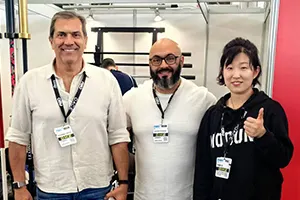 Modun team at a fitness industry exhibition