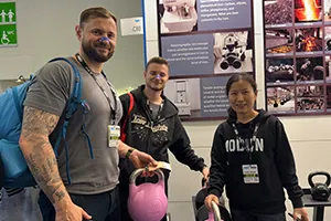 Fitness equipment exhibition stand