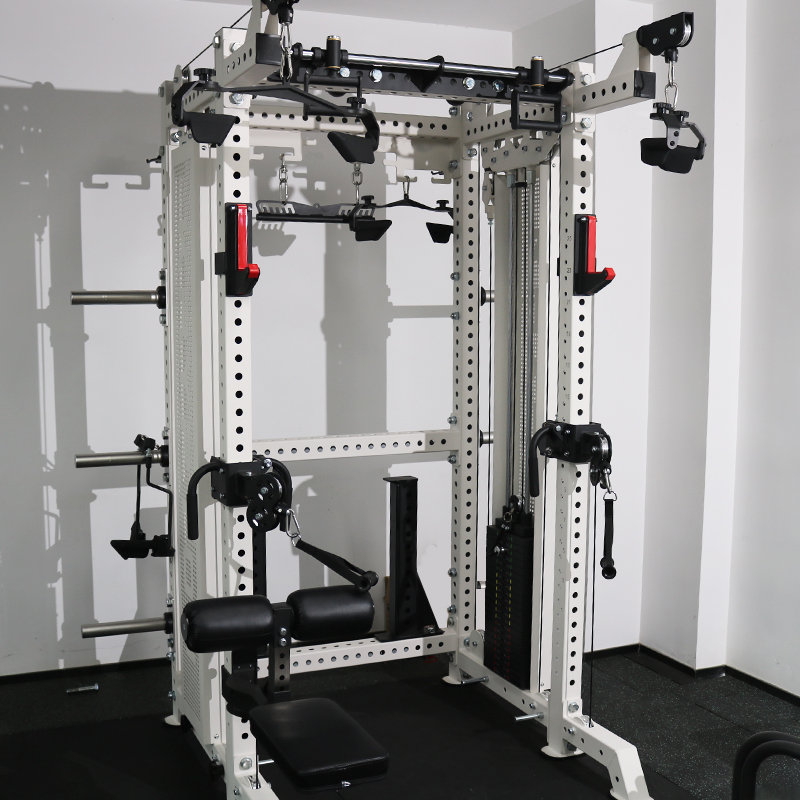 White Multi-Functional Power Rack