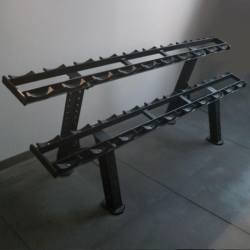 Black 2-Tier Dumbbell Storage Rack-img2