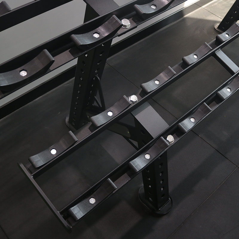 Black 2-Tier Dumbbell Storage Rack-img4