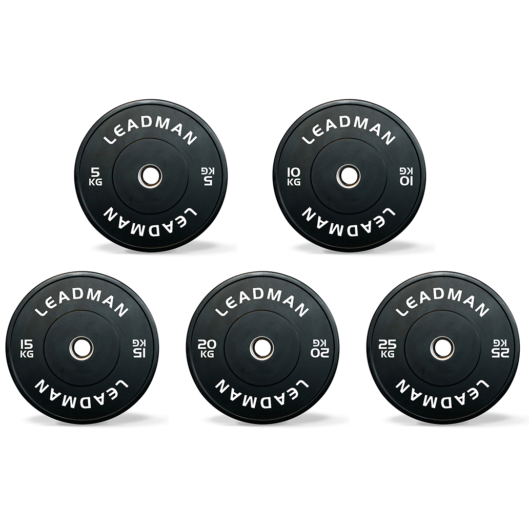 Black Full Rubber Weight Plates