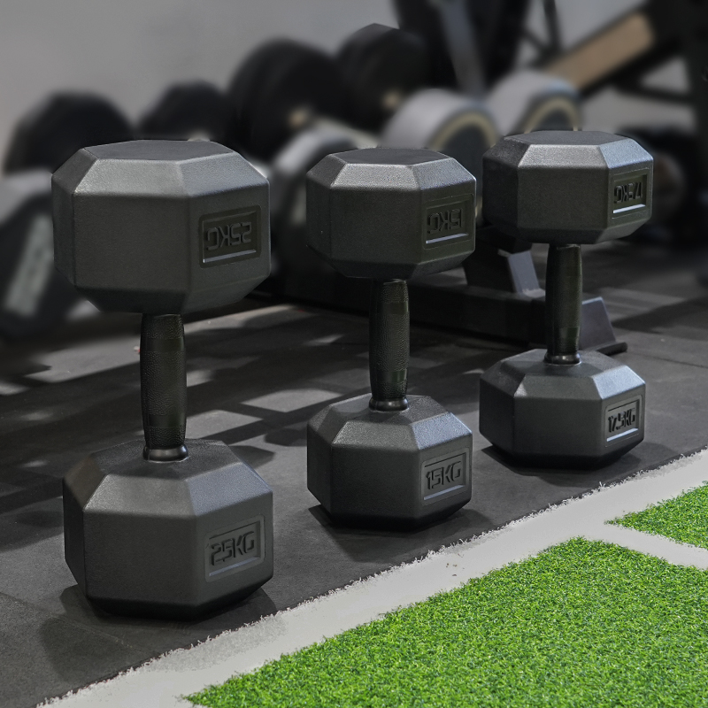 Fully Encased Rubber Dumbbells-img4