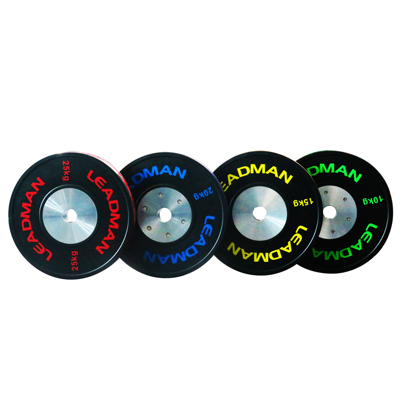 Striped Competition Bumper Plates