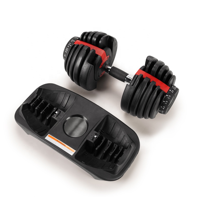 Red Adjustable Dumbbells-img3
