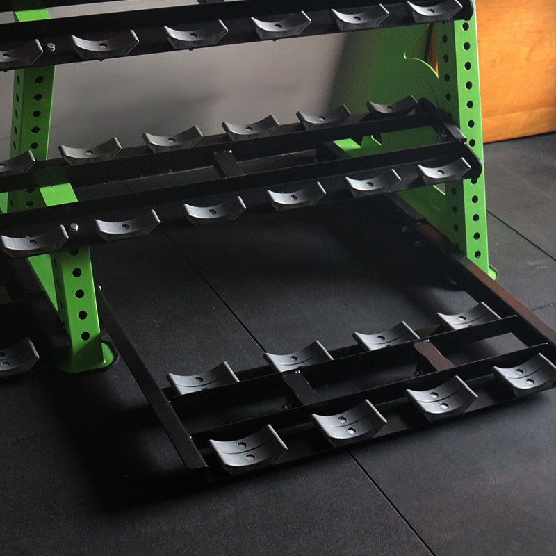 Green 4-Tier Dumbbell Storage Rack-img3