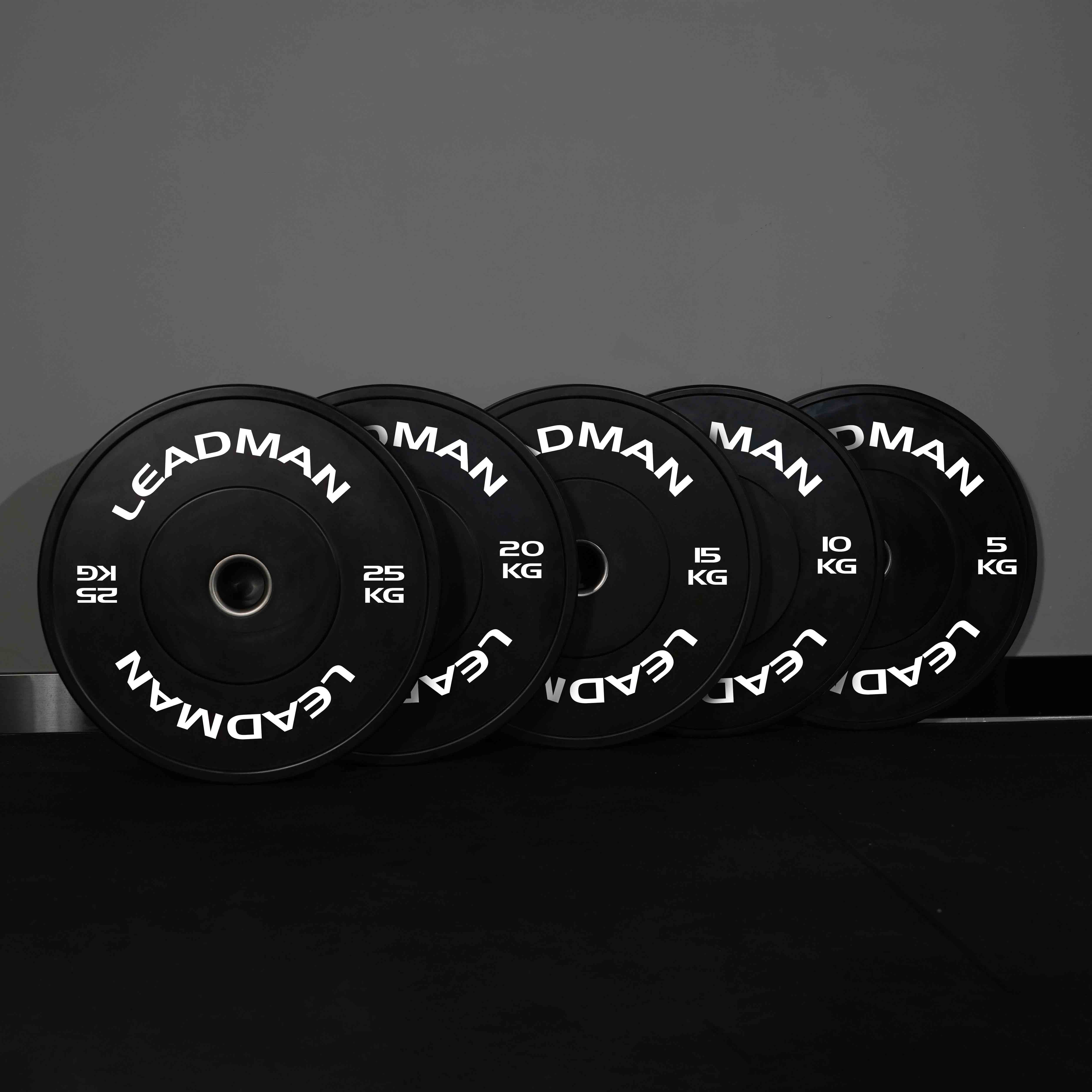 Black Full Rubber Bumper Plates