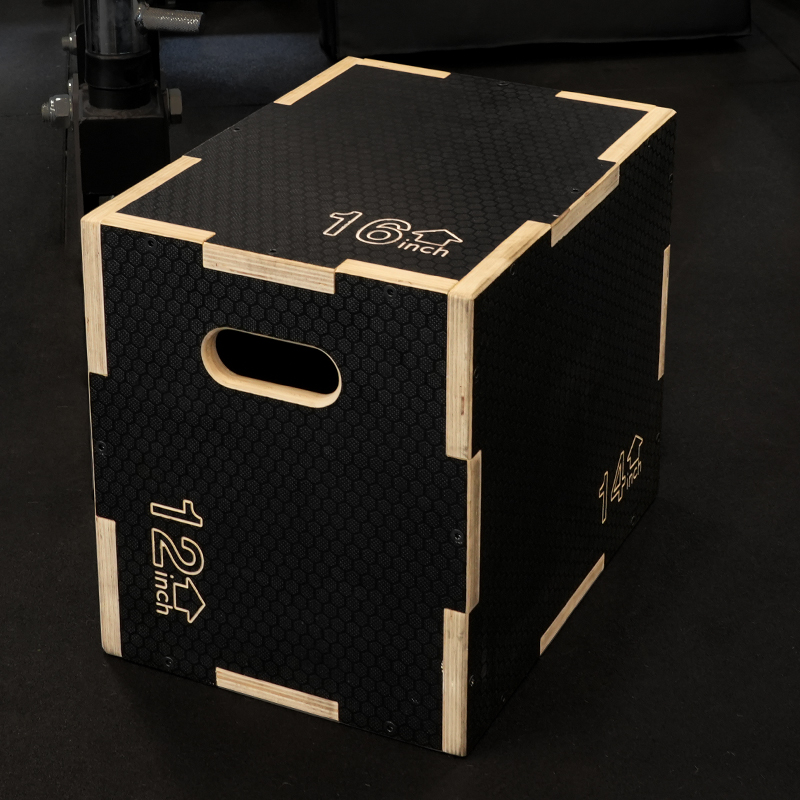 Black Wooden Plyo Box