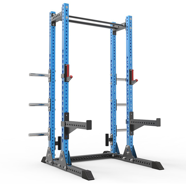 Blue 4-Post Power Rack
