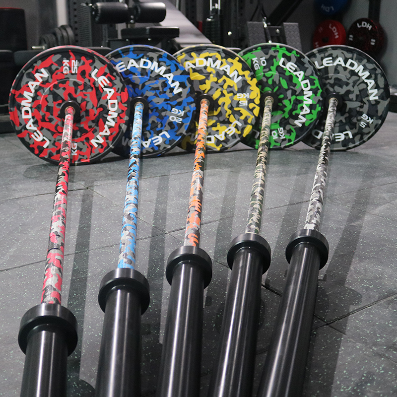 Camo Barbell and Camo Plates Set-img2