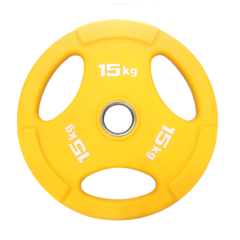 Colored Tri-Grip Weight Plates