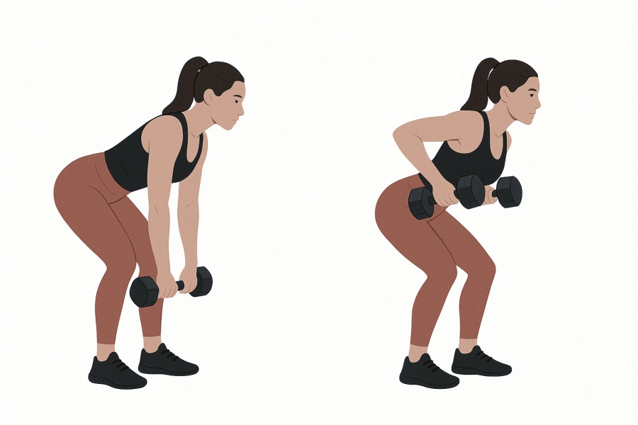 6. Bent-Over Dumbbell Row