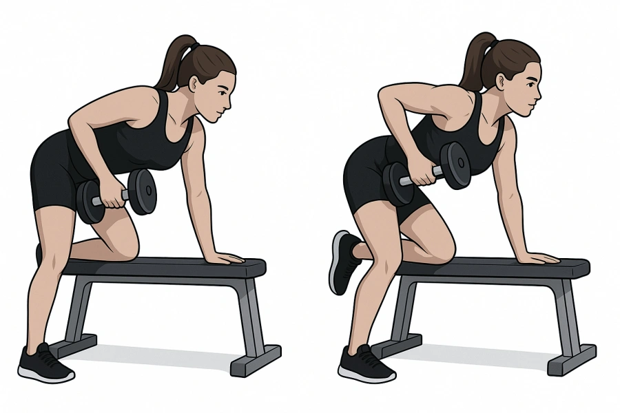 7. Single-Arm Dumbbell Row