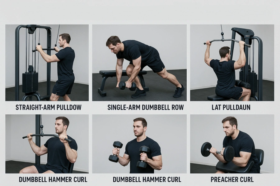 Beginners Back and Bicep Exercises
