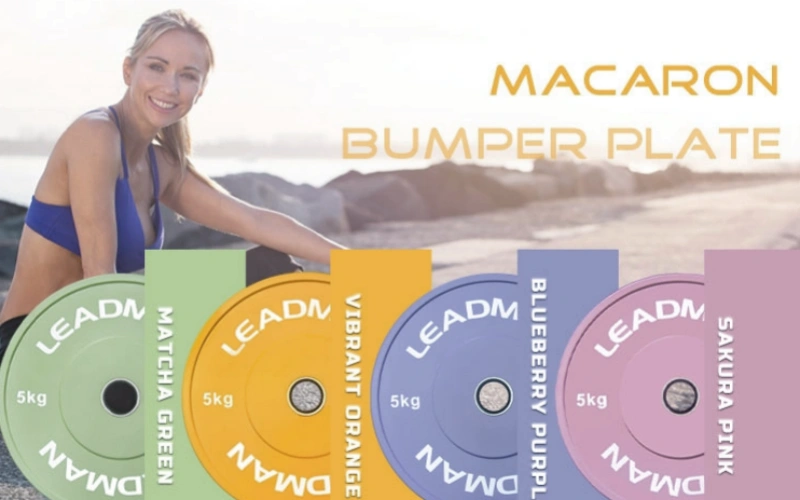 Leadman Fitness Pink Bumper Plates