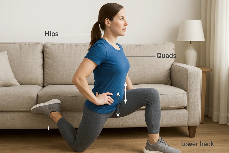 Step 1 Couch Stretch Pulse x 20