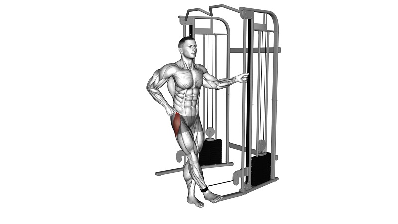 upper glute exercises cable hip abduction