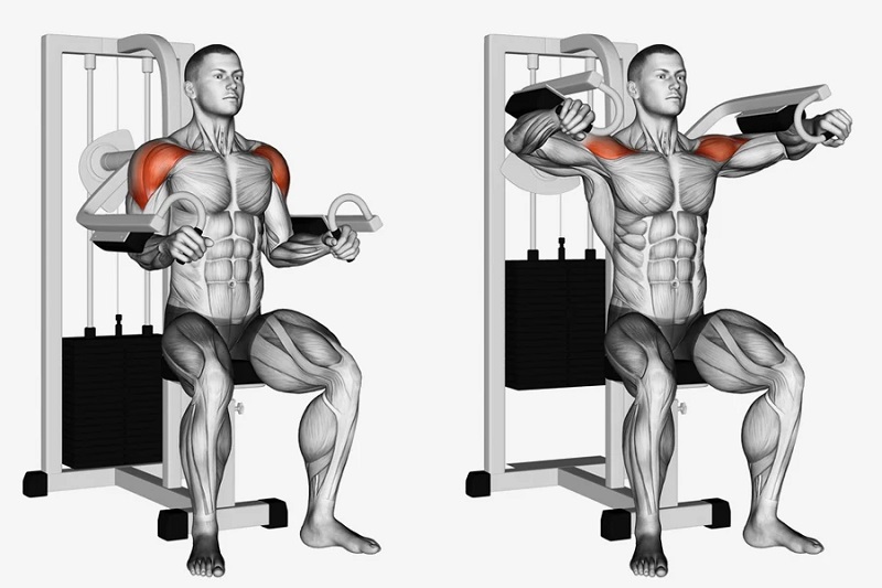 machine lateral raises