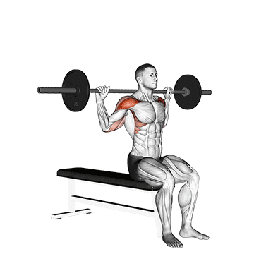 Behind-the-Neck Press - lateral deltoid muscle exercises