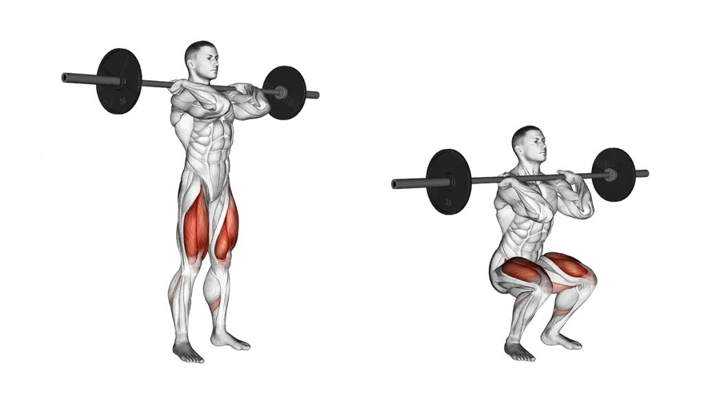 Choose a Front Squat vs. a Back Squat