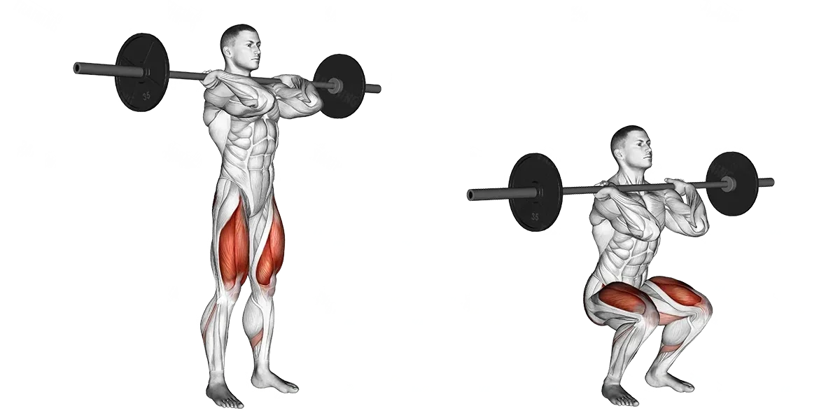 Choose a Front Squat vs. a Back Squat