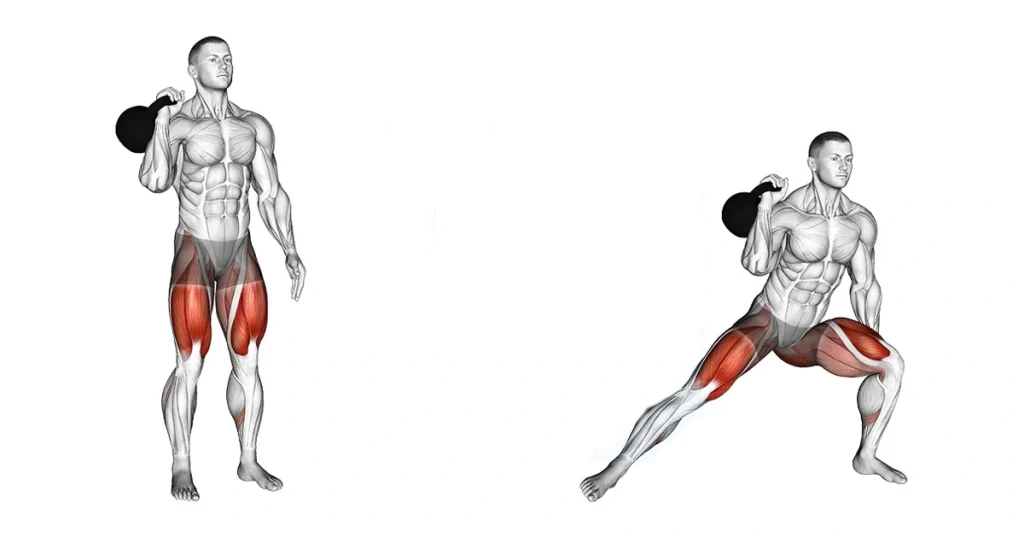 Kettlebell Lateral Lunges