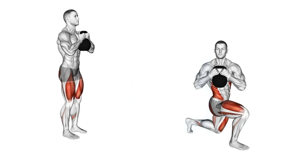 Kettlebell Walking Lunges