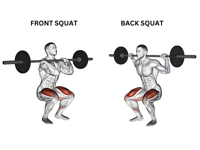 When to Choose a Front Squat vs. a Back Squat