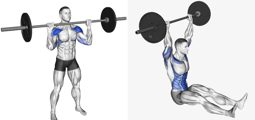 barbell strict press variations