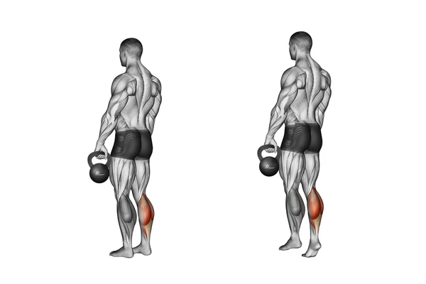 kettlebell calf raise kettlebell leg exercises