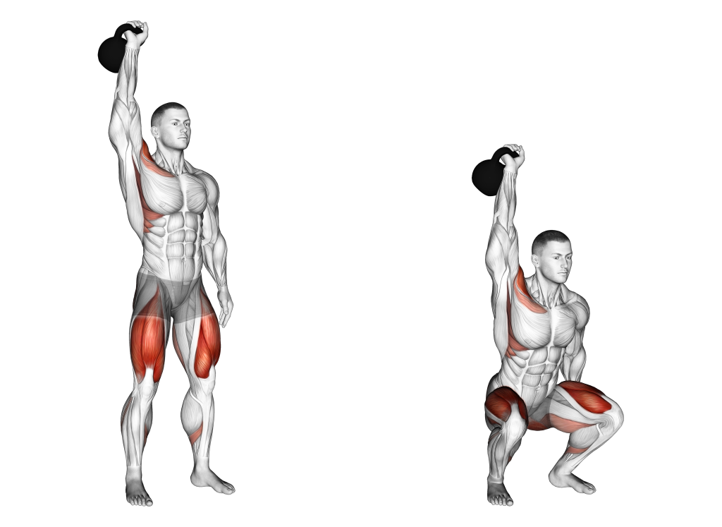 kettlebell one arm jerk