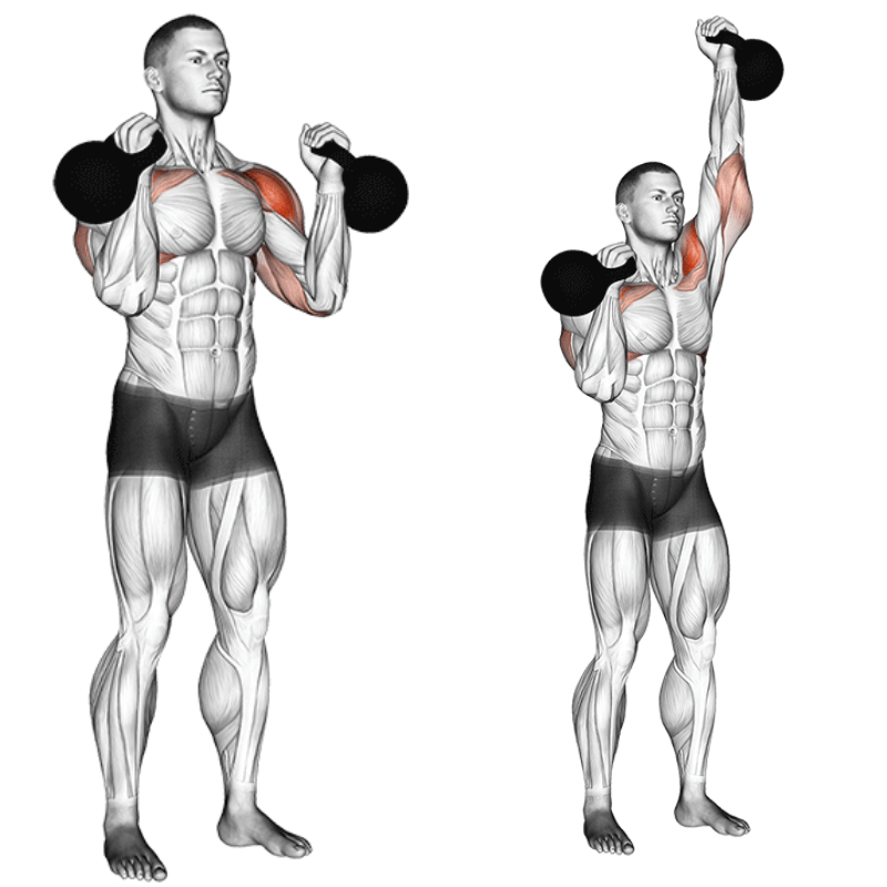 kettlebell overhead press