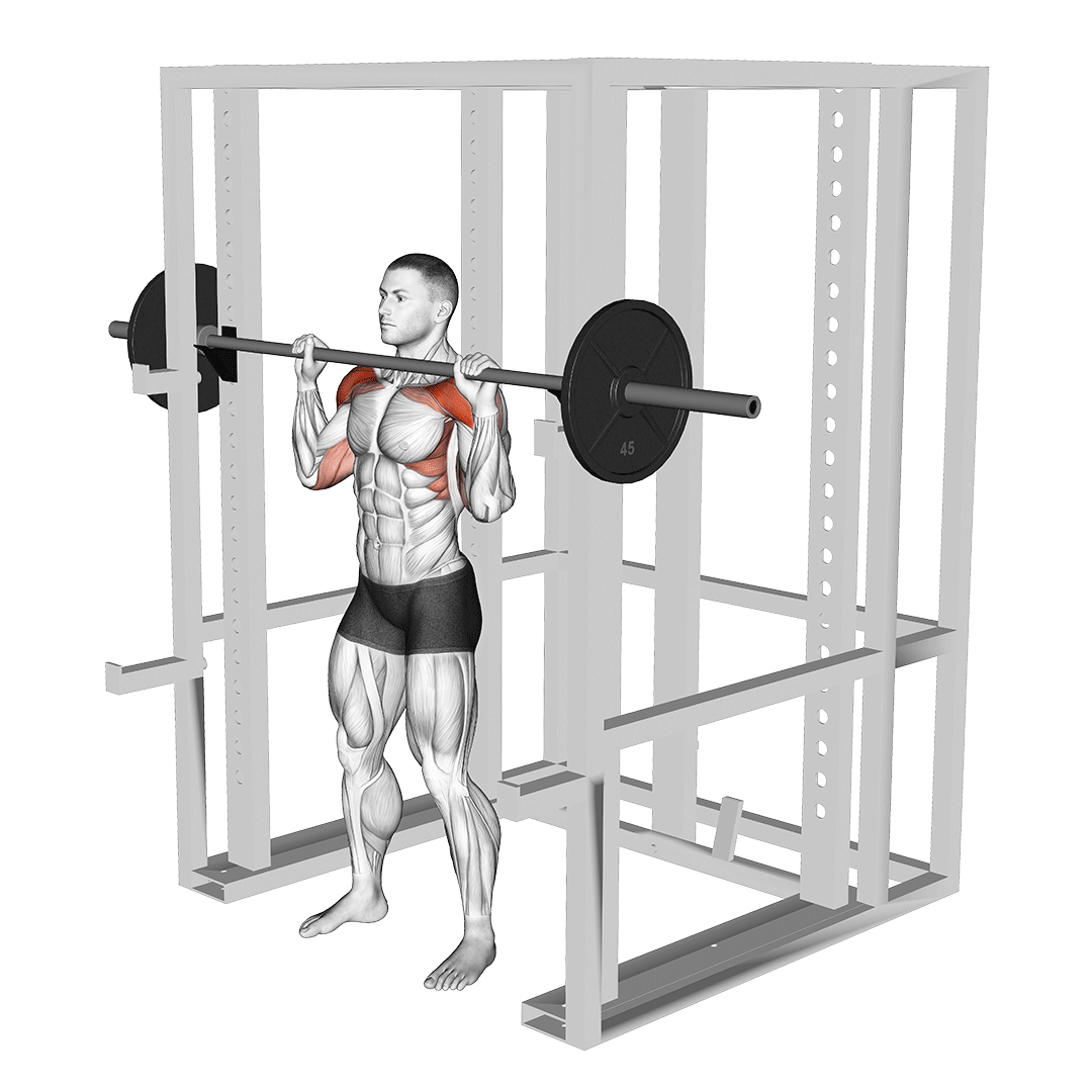 overhead pin press barbell strict press variations