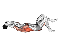 single leg kb glute bridge pullover kettlebell glute exercises