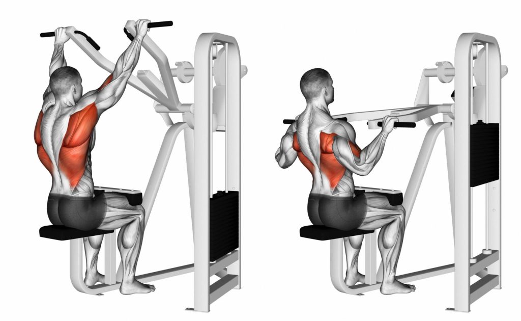 diverging lat pulldown