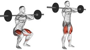front squat cross grip​