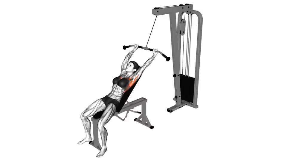 incline bench lat pulldown