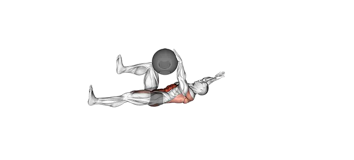 medicine ball deadbugs