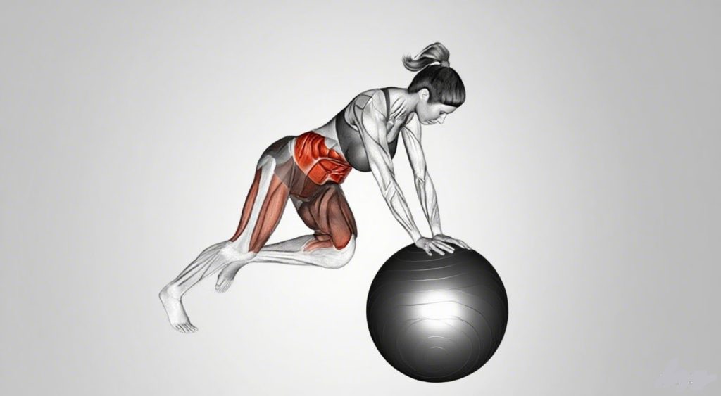 medicine ball mountain climber