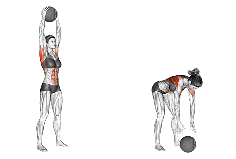 medicine ball slams