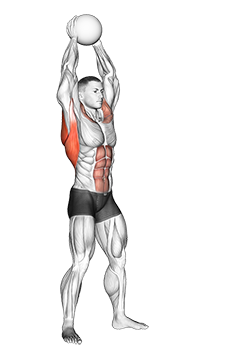 overhead throws medicine ball throws
