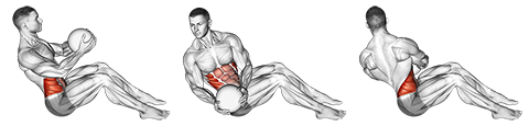 russian twist medicine ball