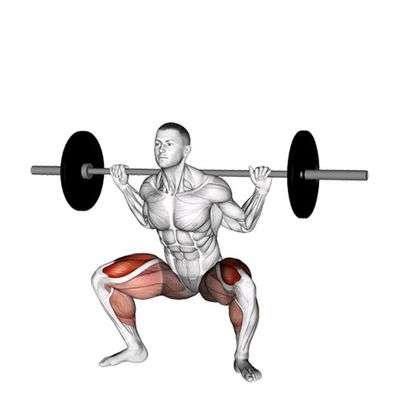 sumo squats with barbell