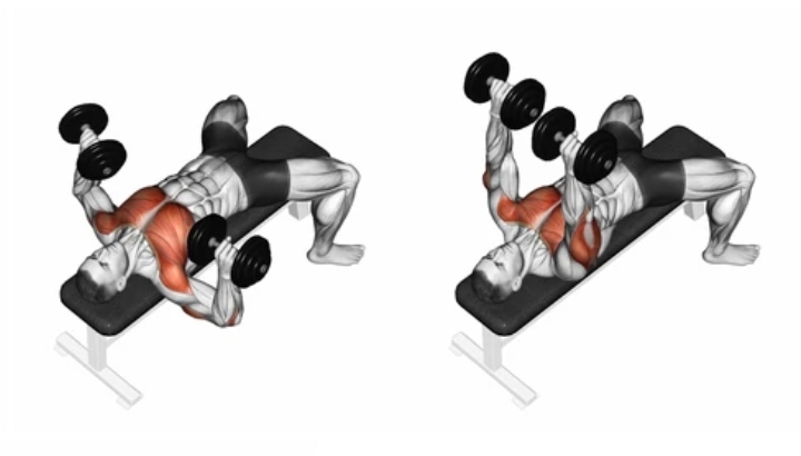 Dumbbell Tricep Bench Press