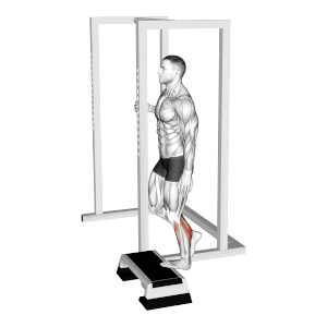 Single-Leg Calf Raise on Step